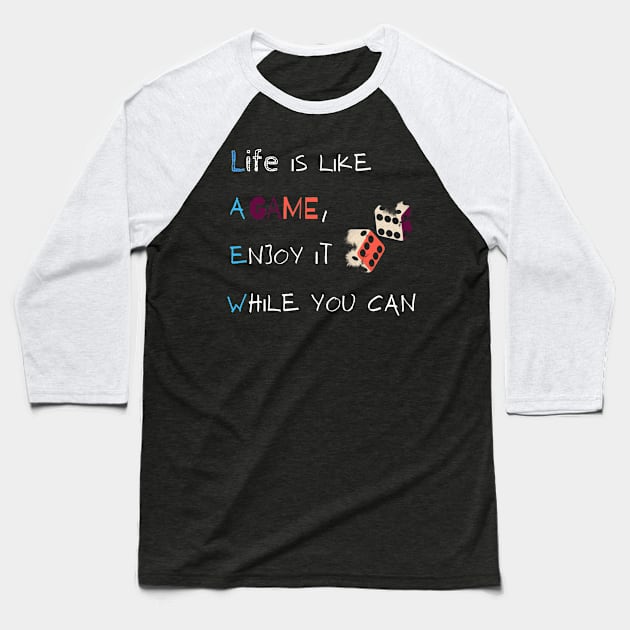 Life is like a game Baseball T-Shirt by Master Yo